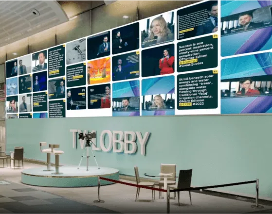 See Influencer Photos & Interviews on Media Wall Reportage